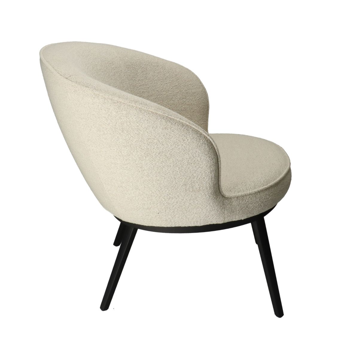 UQ NAGI LOUNGE BOUCLÉ Beige design Upholstered indoor armchair